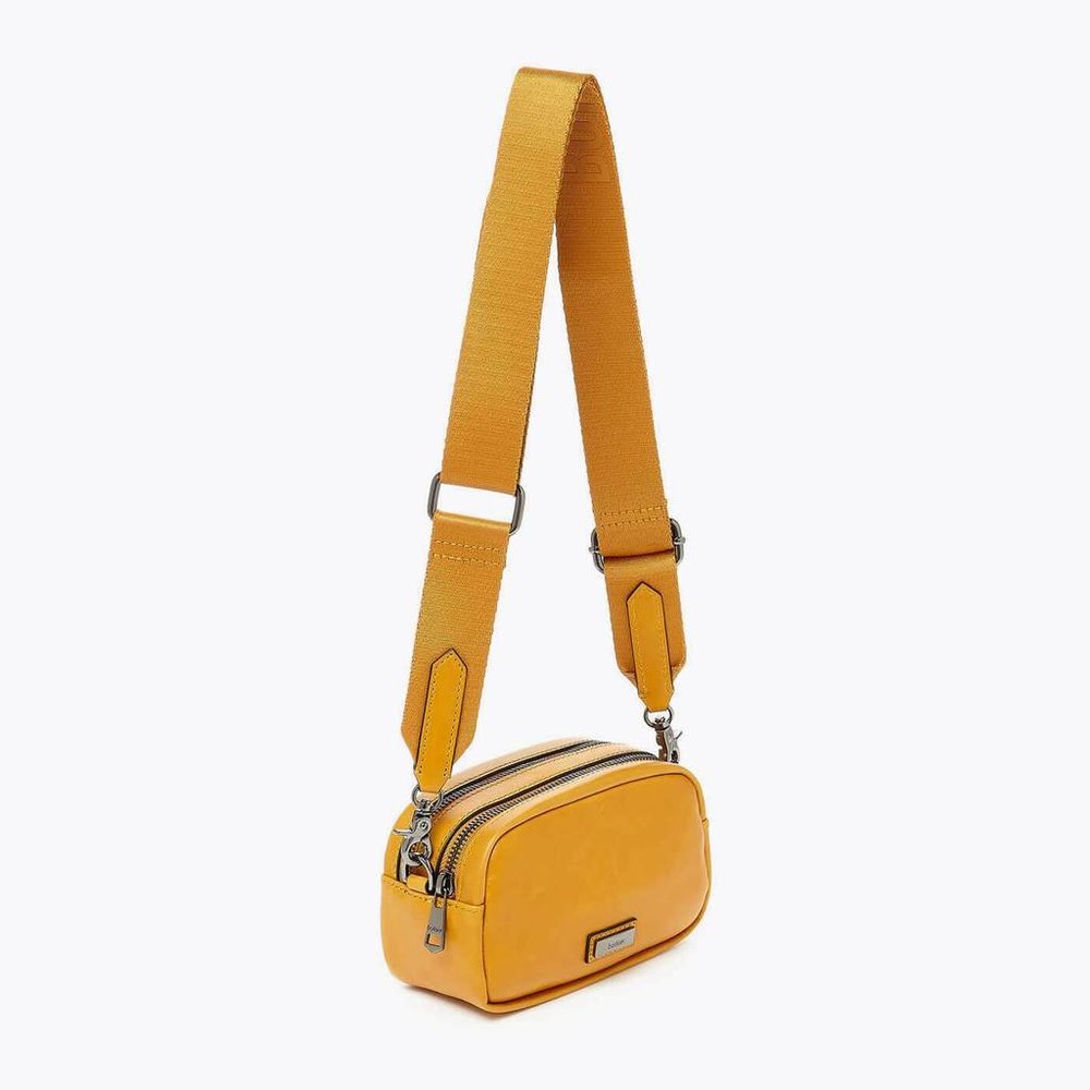 Botkier Bedford Crossbody Leather Purse Yellow-Gold Ret: $198 - Picture 5 of 11